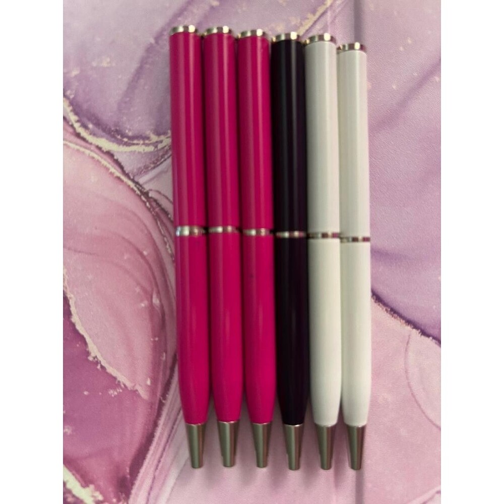 Coach Mini Ballpoint Wallet Pen w/Chrome Trim Pink or White only NEW